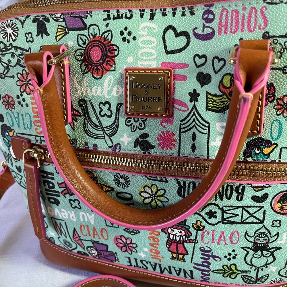 Disney It’s a Small World 2021 Satchel by Dooney & Bourke - Picture 2 of 15